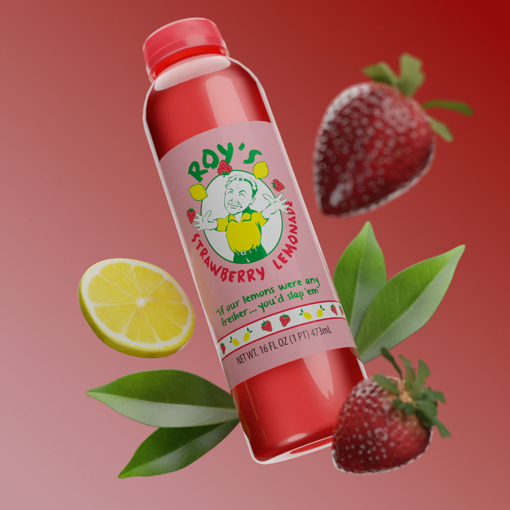 Roy's Fresh Strawberry Lemonade (16.9oz.) Case of 12